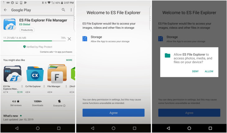 ویژگی های جذاب مدیریت فایل در کار با  ES File Explorer