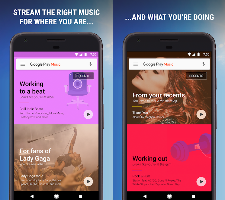 گوگل پلی موزیک (Google Play Music) اندروید